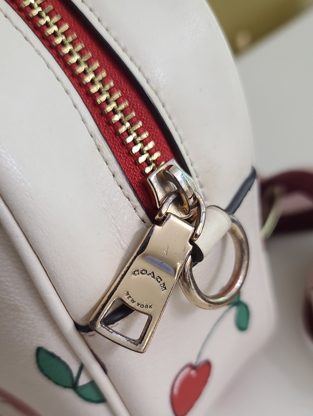 Coach Jamie Camera Bag with Heart Cherry Print ๐ - Picture 6 of 16